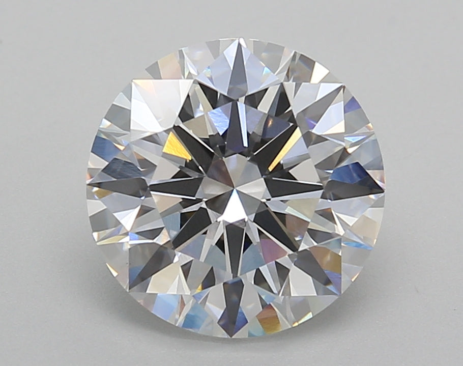 3.02 Carat Round Shaped, Ideal Cut, D Color, VVS2 Clarity, IGI Certified Lab Grown Diamond