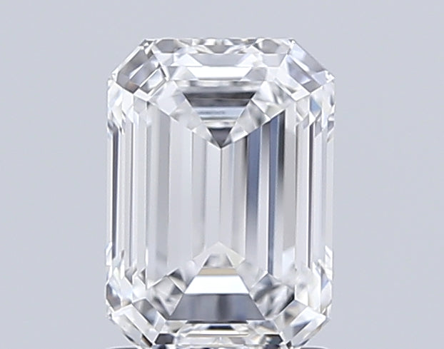 1.54 Carat Emerald Shaped, Ideal Cut, D Color, VVS2 Clarity, IGI Certified Lab Grown Diamond