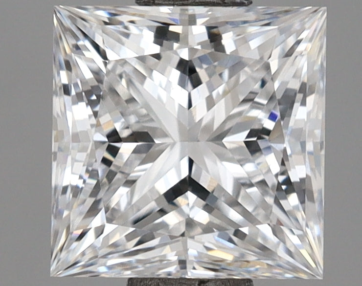 1.15 Carat Princess Shaped, Ideal Cut, D Color, VVS2 Clarity, IGI Certified Lab Grown Diamond