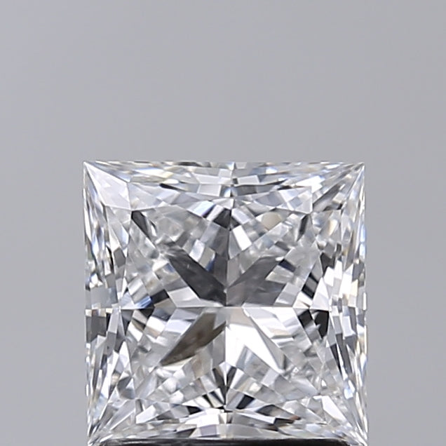 1.53 Carat Princess Shaped, Very Good Cut, D Color, VVS2 Clarity, IGI Certified Lab Grown Diamond