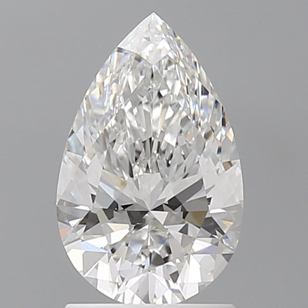 1.60 Carat Pear Shaped, Ideal Cut, D Color, VVS2 Clarity, IGI Certified Lab Grown Diamond