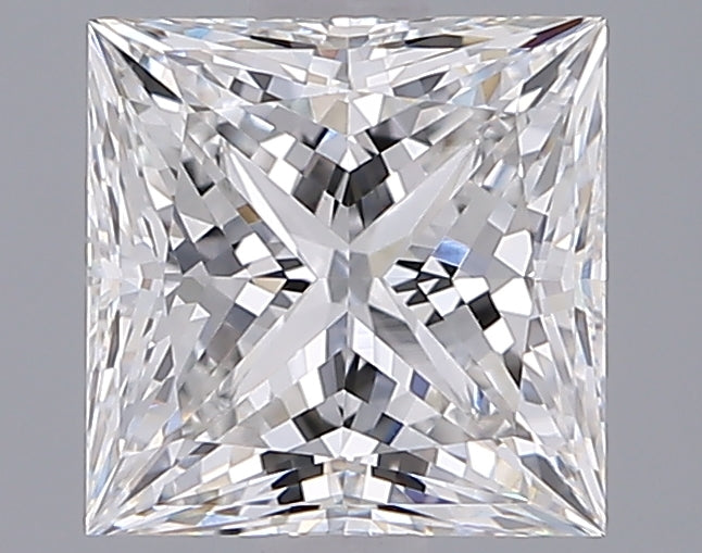 2.07 Carat Princess Shaped, Ideal Cut, E Color, VVS2 Clarity, IGI Certified Lab Grown Diamond