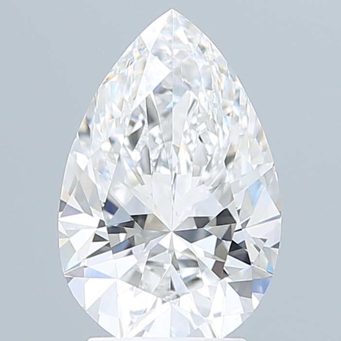 3.10 Carat Pear Shaped, Ideal Cut, E Color, VVS1 Clarity, IGI Certified Lab Grown Diamond
