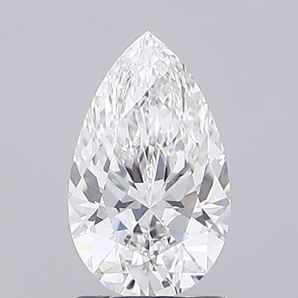 1.30 Carat Pear Shaped, Ideal Cut, F Color, VVS1 Clarity, IGI Certified Lab Grown Diamond