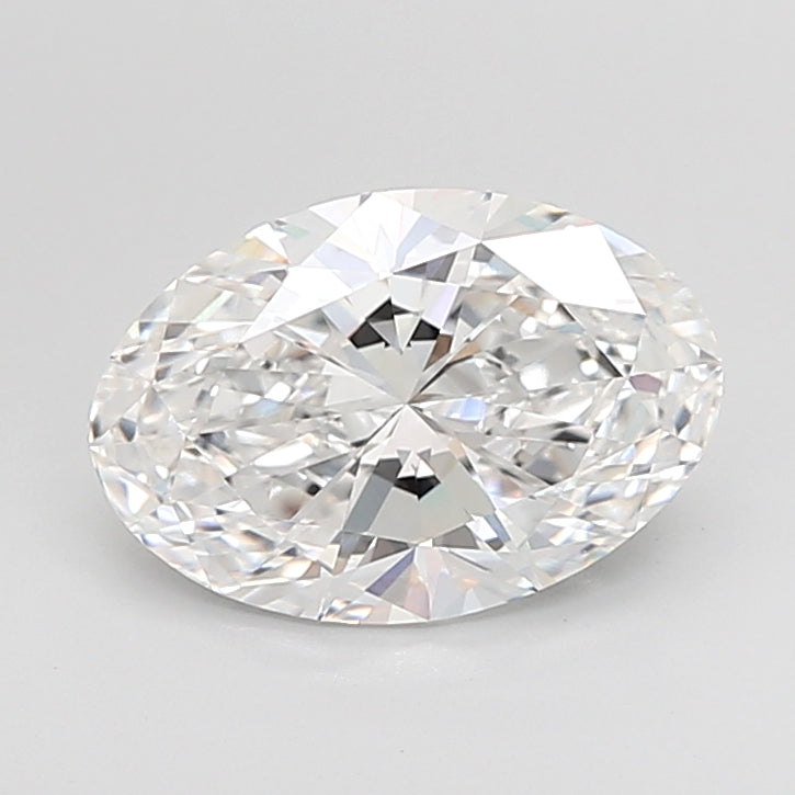 3.04 Carat Oval Shaped, Ideal Cut, D Color, VVS2 Clarity, IGI Certified Lab Grown Diamond