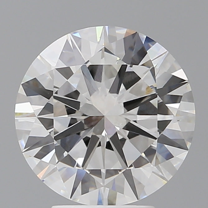 4.02 Carat Round Shaped, Excellent Cut, E Color, VVS2 Clarity, IGI Certified Lab Grown Diamond