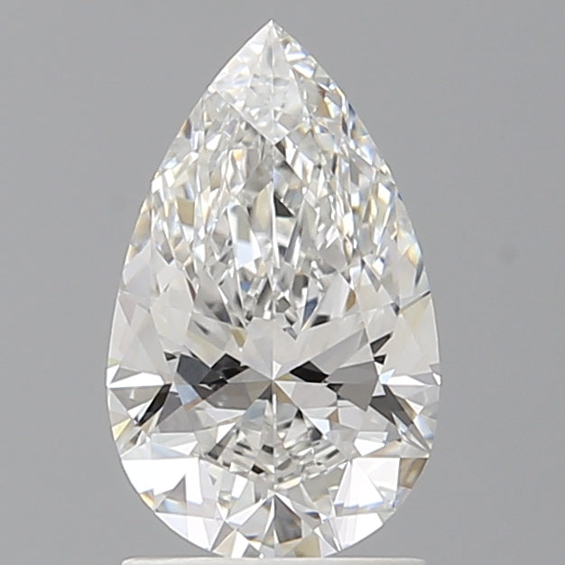 1.57 Carat Pear Shaped, Ideal Cut, E Color, VVS2 Clarity, IGI Certified Lab Grown Diamond