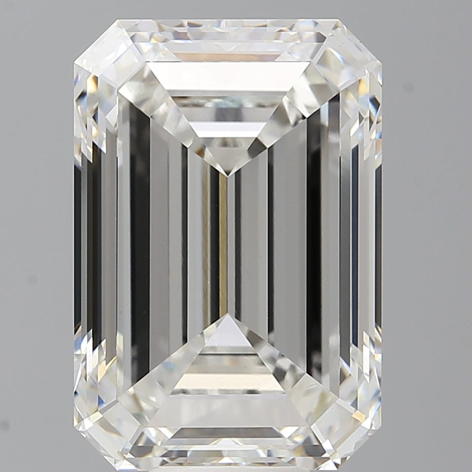 11.52 Carat Emerald Shaped, Excellent Cut, F Color, VVS2 Clarity, IGI Certified Lab Grown Diamond