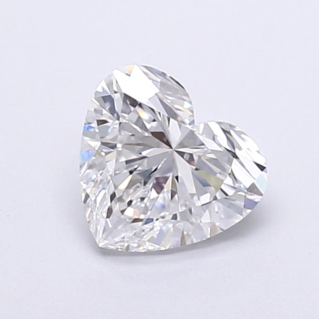 1.12 Carat Heart Shaped, Very Good Cut, D Color, VVS1 Clarity, IGI Certified Lab Grown Diamond