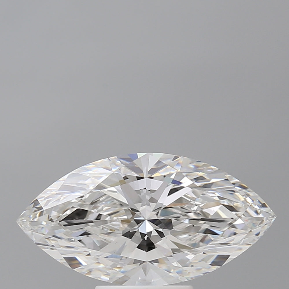 3.58 Carat Marquise Shaped, Ideal Cut, F Color, VVS2 Clarity, IGI Certified Lab Grown Diamond