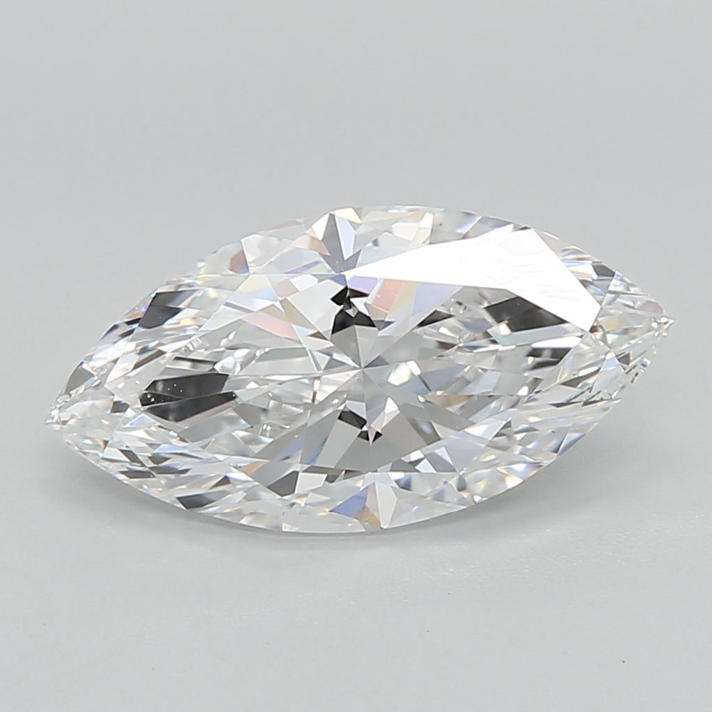 2.59 Carat Marquise Shaped, Ideal Cut, D Color, VS1 Clarity, IGI Certified Lab Grown Diamond