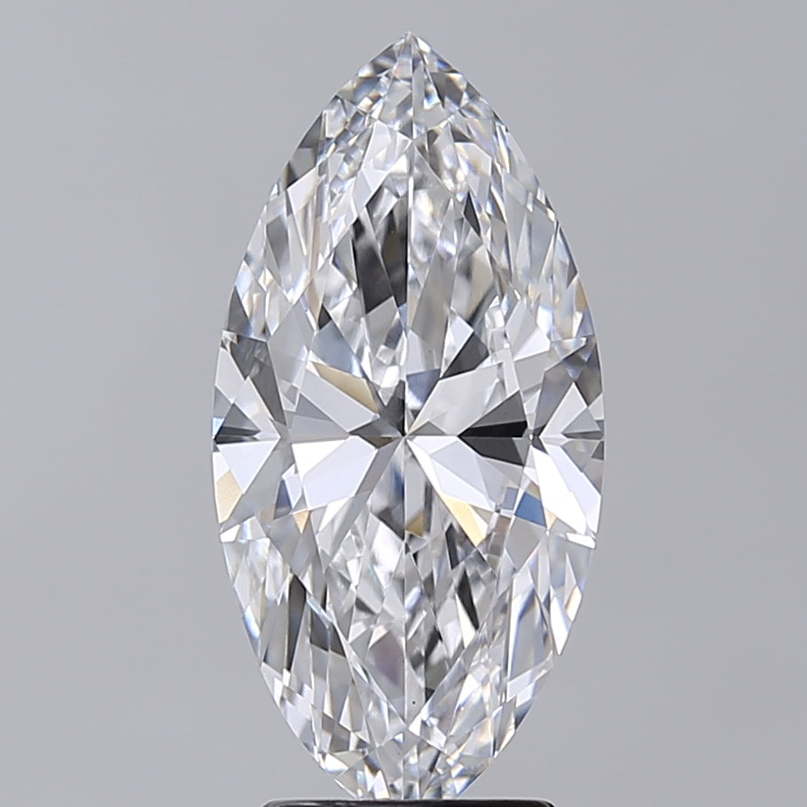 3.52 Carat Marquise Shaped, Very Good Cut, D Color, VVS2 Clarity, IGI Certified Lab Grown Diamond