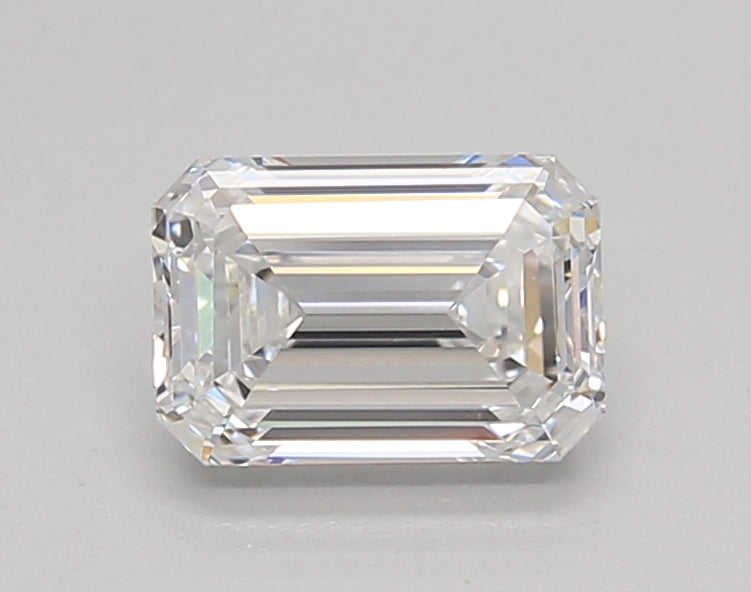 1.02 Carat Emerald Shaped, Ideal Cut, D Color, VVS1 Clarity, IGI Certified Lab Grown Diamond