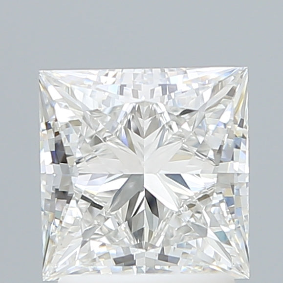 2.15 Carat Princess Shaped, Ideal Cut, F Color, VVS2 Clarity, IGI Certified Lab Grown Diamond