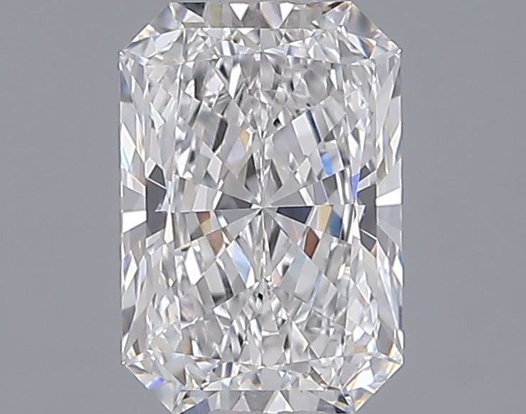 1.53 Carat Radiant Shaped, Ideal Cut, D Color, VVS1 Clarity, IGI Certified Lab Grown Diamond