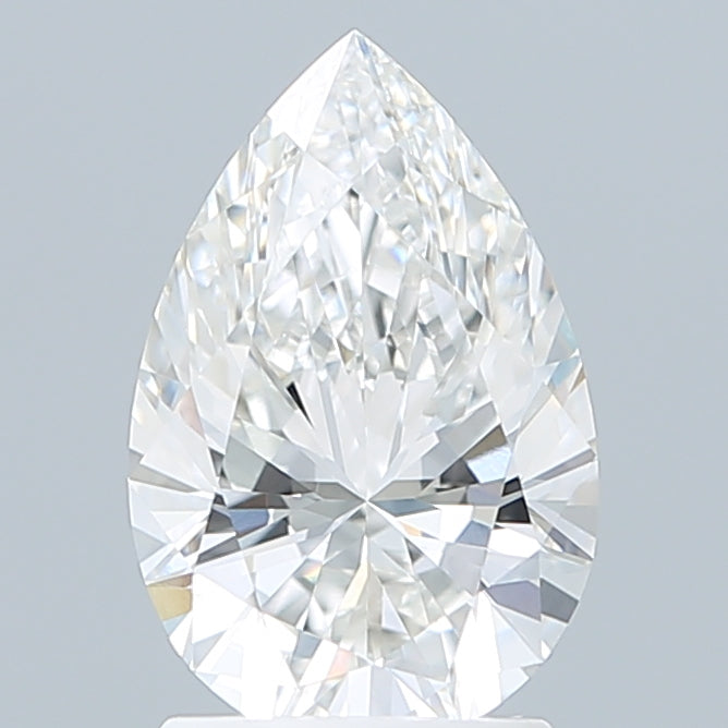 2.00 Carat Pear Shaped, Ideal Cut, F Color, VVS2 Clarity, IGI Certified Lab Grown Diamond