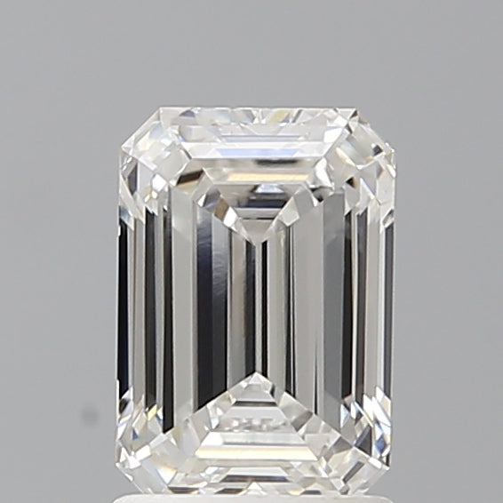 1.52 Carat Emerald Shaped, Ideal Cut, F Color, VVS2 Clarity, IGI Certified Lab Grown Diamond