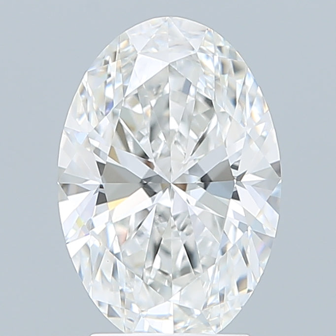 3.10 Carat Oval Shaped, Ideal Cut, E Color, VVS2 Clarity, IGI Certified Lab Grown Diamond