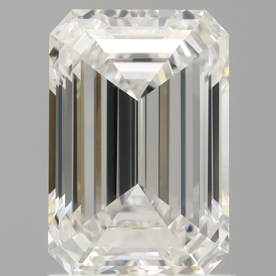 1.59 Carat Emerald Shaped, Ideal Cut, E Color, VS1 Clarity, IGI Certified Lab Grown Diamond