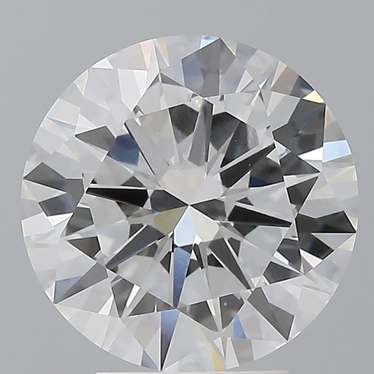 4.10 Carat Round Shaped, Excellent Cut, E Color, VVS2 Clarity, IGI Certified Lab Grown Diamond