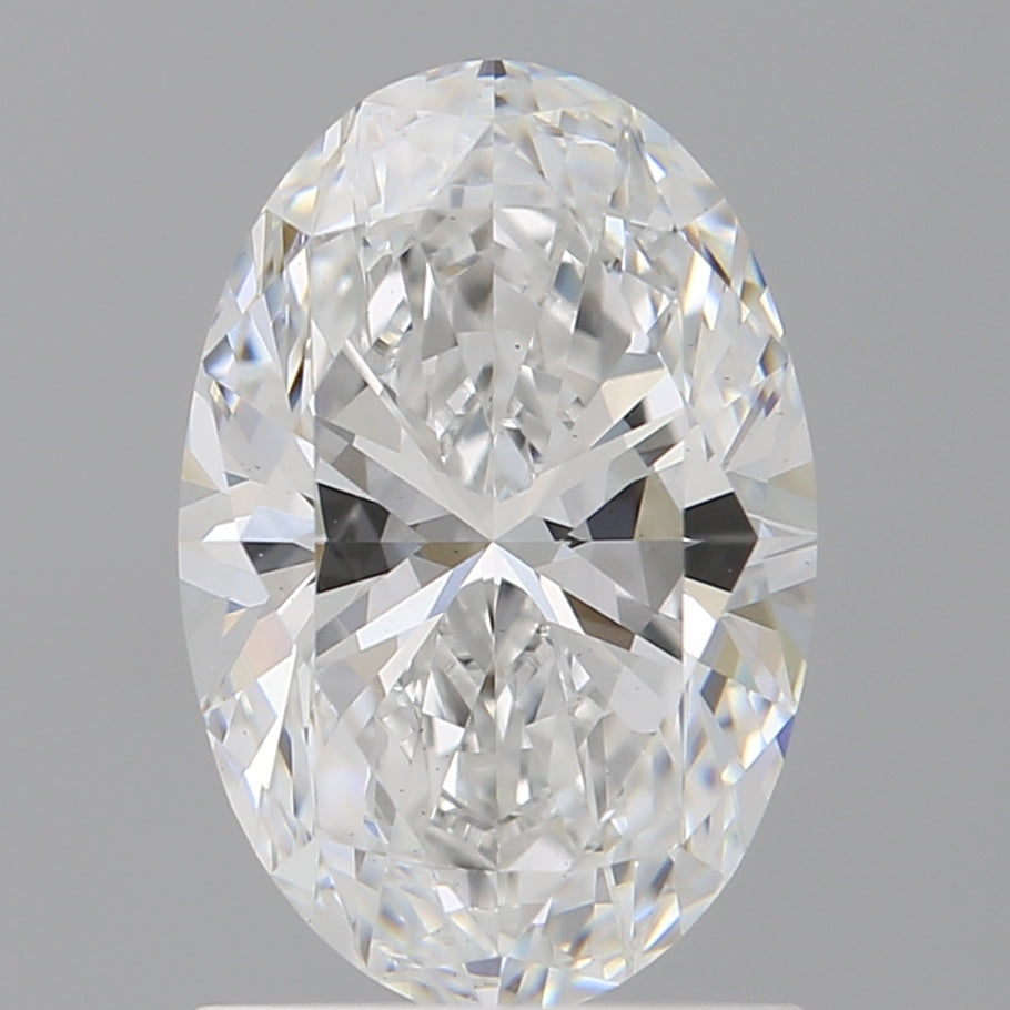 1.51 Carat Oval Shaped, Ideal Cut, D Color, VVS2 Clarity, IGI Certified Lab Grown Diamond