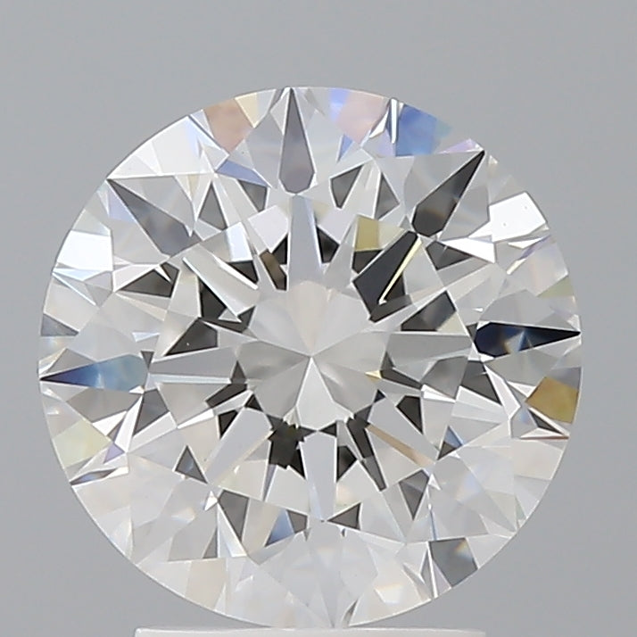 3.04 Carat Round Shaped, Excellent Cut, E Color, VVS2 Clarity, IGI Certified Lab Grown Diamond