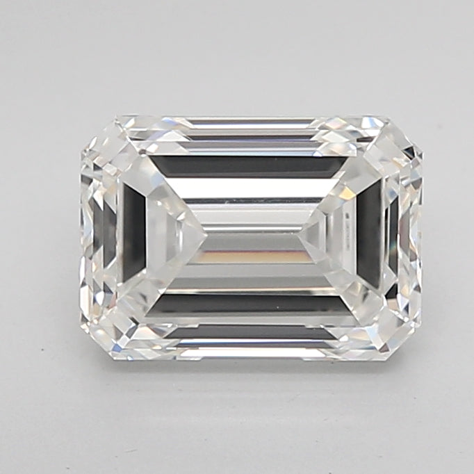 2.00 Carat Emerald Shaped, Excellent Cut, F Color, IF Clarity, IGI Certified Lab Grown Diamond