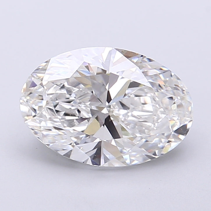 2.08 Carat Oval Shaped, Very Good Cut, E Color, VVS2 Clarity, IGI Certified Lab Grown Diamond