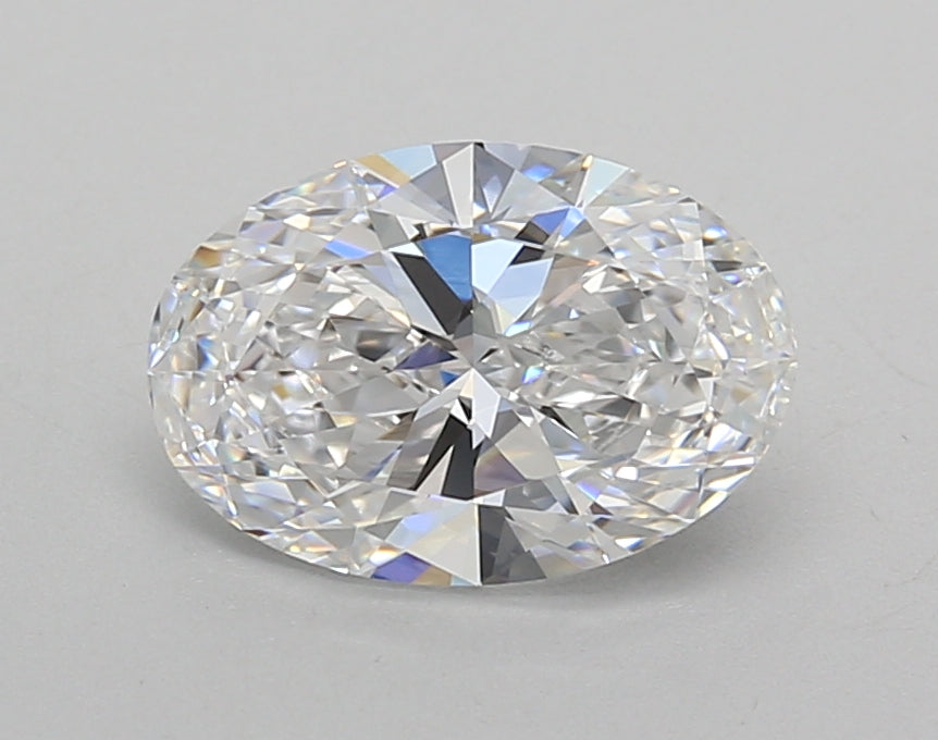 1.50 Carat Oval Shaped, Excellent Cut, D Color, VVS2 Clarity, IGI Certified Lab Grown Diamond