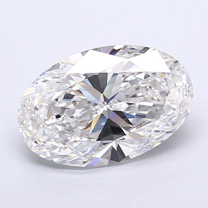 6.02 Carat Oval Shaped, Very Good Cut, E Color, VS2 Clarity, IGI Certified Lab Grown Diamond