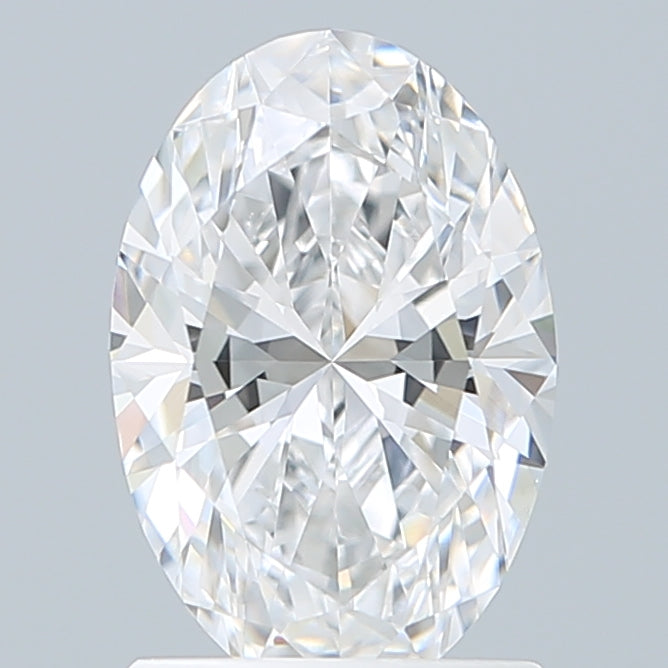 1.44 Carat Oval Shaped, Ideal Cut, D Color, VVS2 Clarity, IGI Certified Lab Grown Diamond
