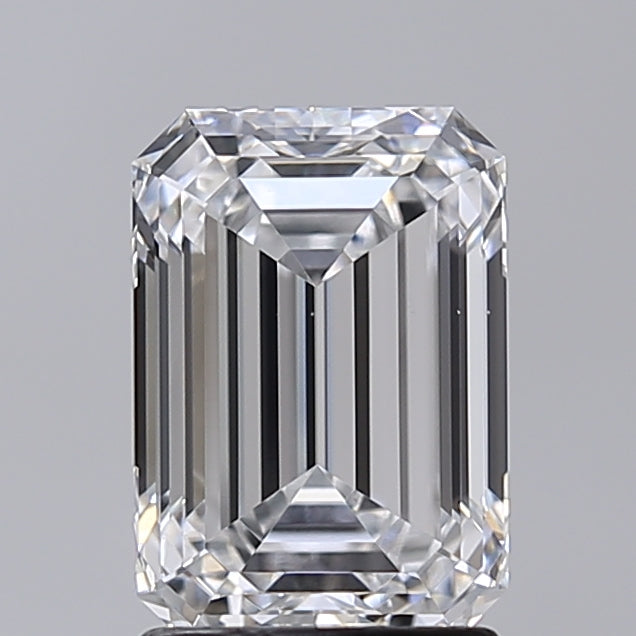 2.02 Carat Emerald Shaped, Very Good Cut, D Color, VS1 Clarity, IGI Certified Lab Grown Diamond