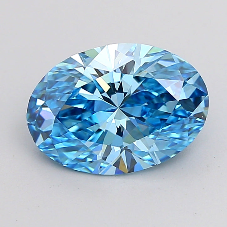 2.01 Carat Oval Shaped, Ideal Cut, VS1 Clarity, IGI Certified Lab Grown Diamond