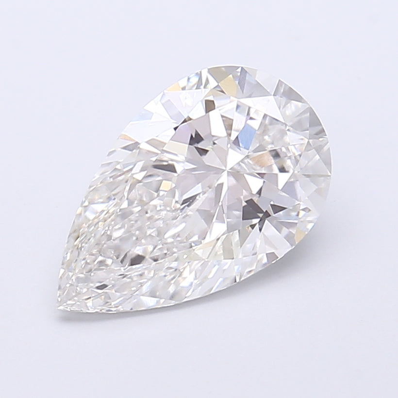 2.44 Carat Pear Shaped, Very Good Cut, E Color, VVS2 Clarity, IGI Certified Lab Grown Diamond