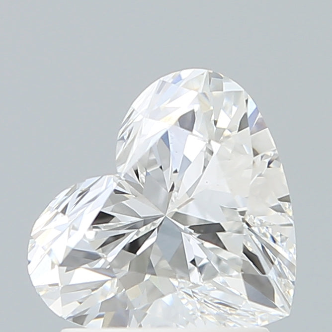 1.57 Carat Heart Shaped, Ideal Cut, E Color, VS1 Clarity, IGI Certified Lab Grown Diamond