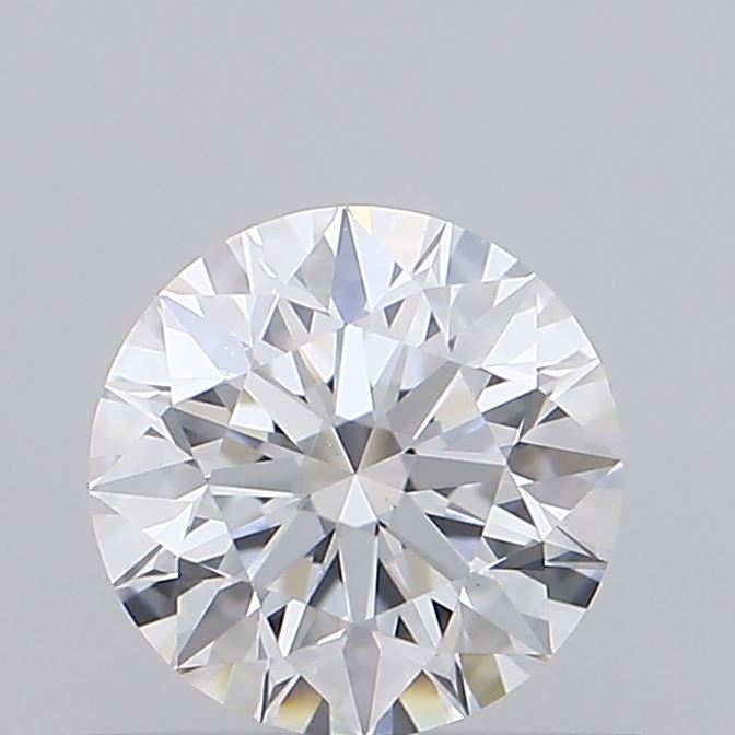 0.55 Carat Round Shaped, Excellent Cut, D Color, VS2 Clarity, IGI Certified Lab Grown Diamond