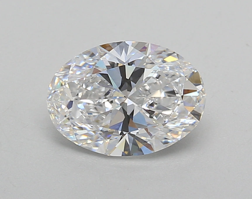 1.27 Carat Oval Shaped, Excellent Cut, D Color, VVS2 Clarity, IGI Certified Lab Grown Diamond