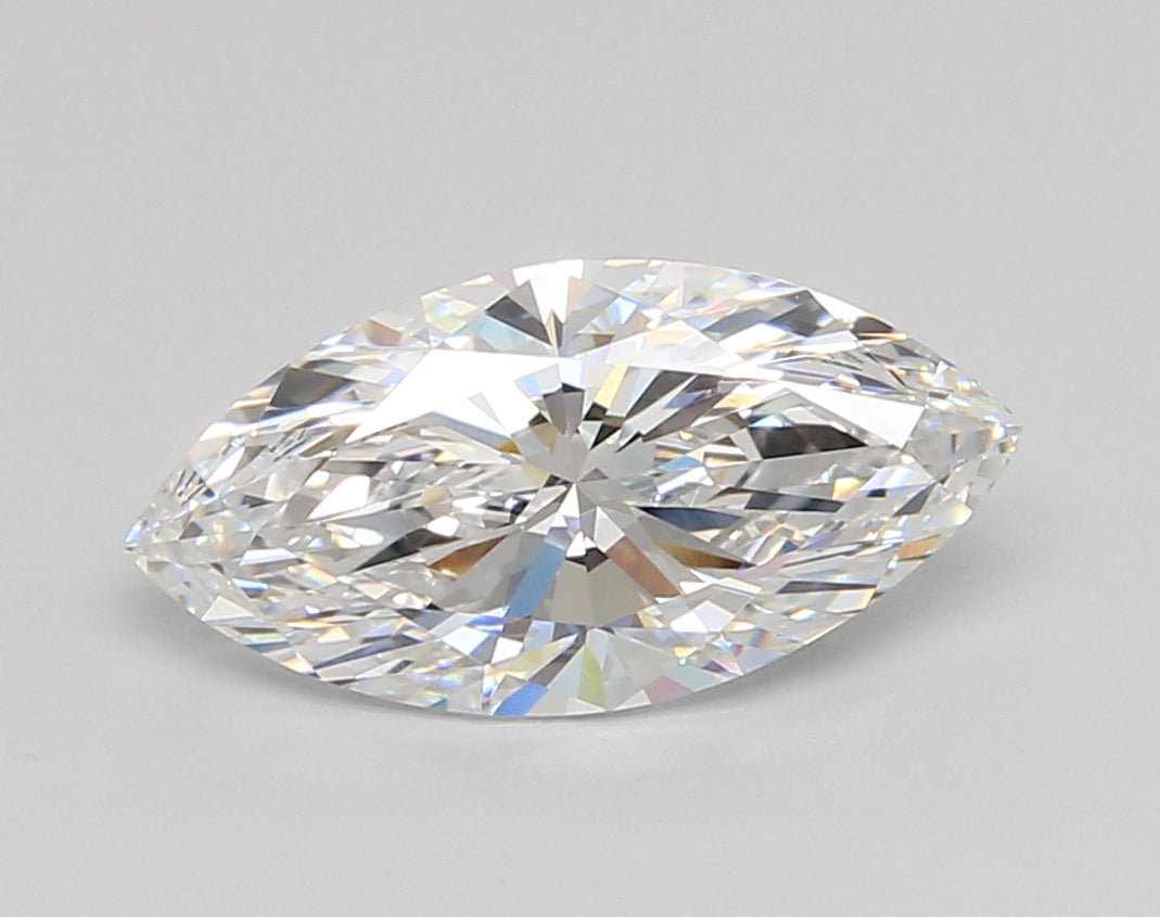 2.50 Carat Marquise Shaped, Ideal Cut, E Color, VVS2 Clarity, IGI Certified Lab Grown Diamond