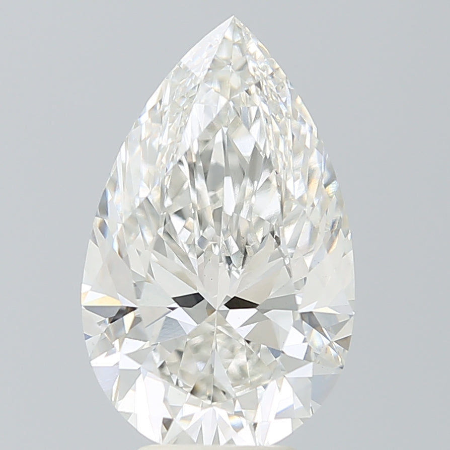 5.51 Carat Pear Shaped, Ideal Cut, G Color, VS1 Clarity, IGI Certified Lab Grown Diamond