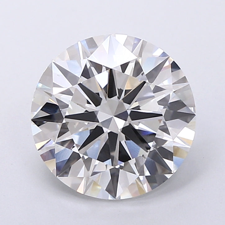 4.01 Carat Round Shaped, Ideal Cut, F Color, VS1 Clarity, IGI Certified Lab Grown Diamond