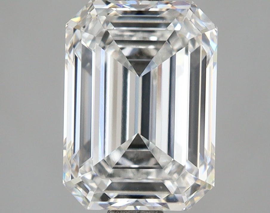 3.02 Carat Emerald Shaped, Ideal Cut, E Color, VVS1 Clarity, IGI Certified Lab Grown Diamond