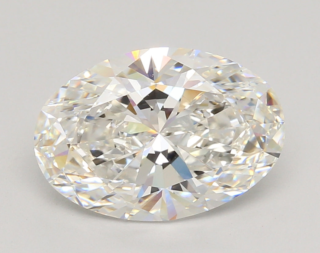 4.06 Carat Oval Shaped, Ideal Cut, G Color, VVS2 Clarity, IGI Certified Lab Grown Diamond