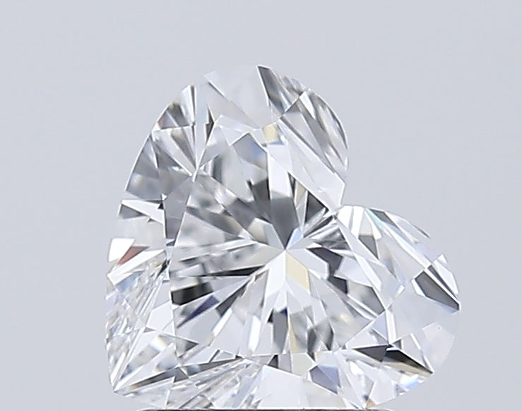 1.59 Carat Heart Shaped, Ideal Cut, D Color, VVS2 Clarity, IGI Certified Lab Grown Diamond