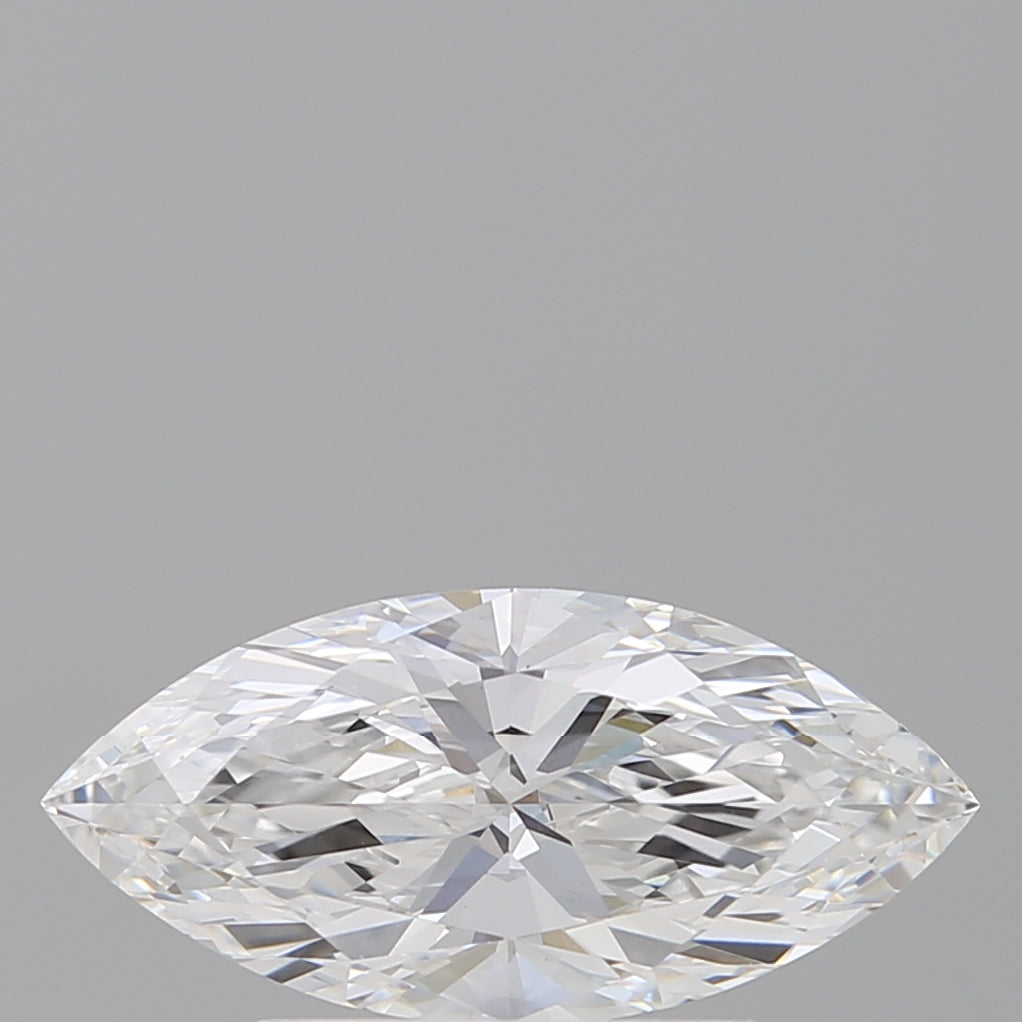 1.02 Carat Marquise Shaped, Ideal Cut, D Color, VVS2 Clarity, IGI Certified Lab Grown Diamond