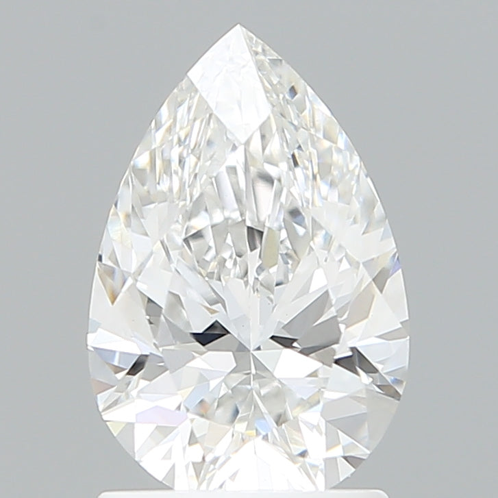 1.59 Carat Pear Shaped, Ideal Cut, E Color, VVS2 Clarity, IGI Certified Lab Grown Diamond