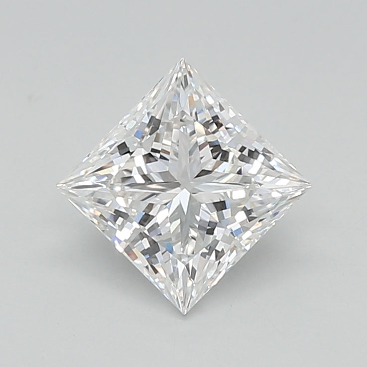 1.05 Carat Princess Shaped, Ideal Cut, E Color, VVS2 Clarity, IGI Certified Lab Grown Diamond
