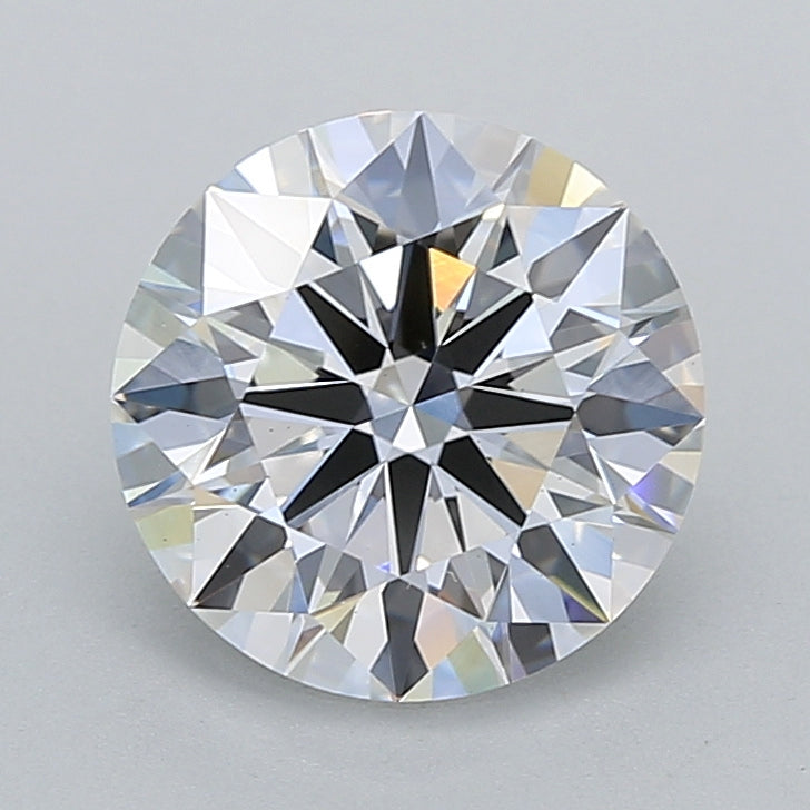 2.03 Carat Round Shaped, Ideal Cut, D Color, VS2 Clarity, IGI Certified Lab Grown Diamond