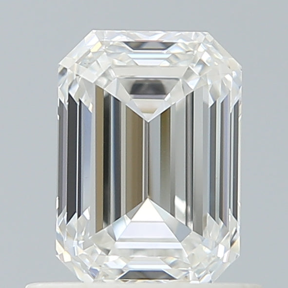 0.91 Carat Emerald Shaped, Ideal Cut, E Color, VS1 Clarity, IGI Certified Lab Grown Diamond