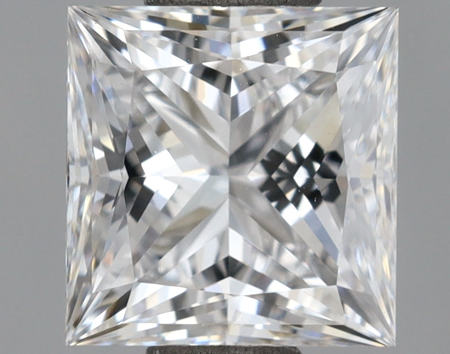 1.18 Carat Princess Shaped, Ideal Cut, D Color, VVS1 Clarity, IGI Certified Lab Grown Diamond