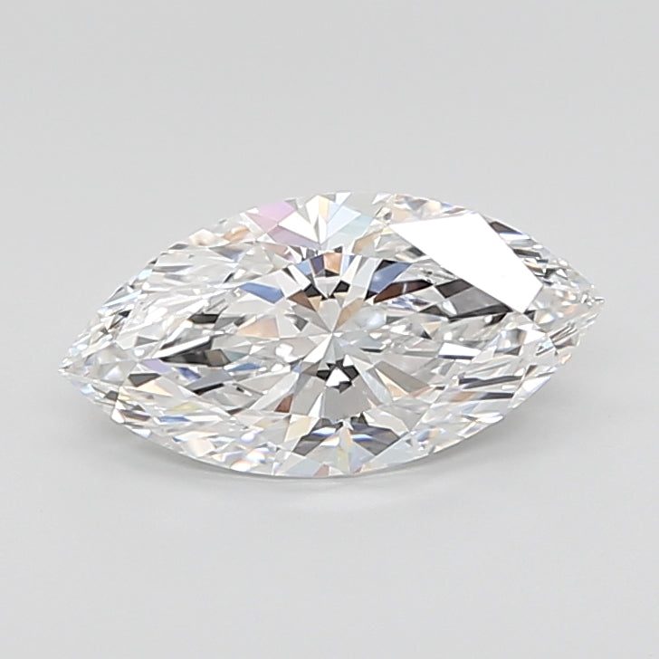 5.09 Carat Marquise Shaped, Ideal Cut, E Color, VVS2 Clarity, IGI Certified Lab Grown Diamond